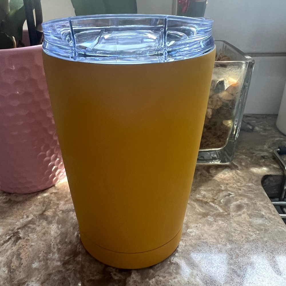 The Spring Shop Sunflower Yellow Travel Insulated Tumbler with Lid